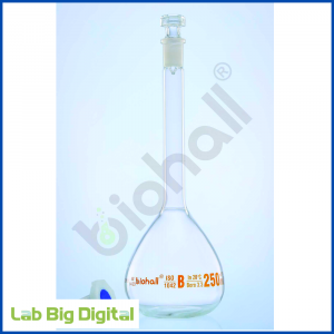 VOLUMETRIC FLASK, CLASS-B (CLEAR GLASS)