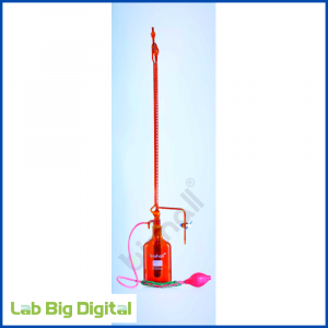 AUTOMATIC BURETTE WITH PTFE STOPCOCK, CLASS-B (AMBER GLASS)