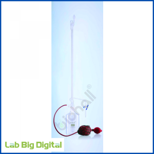 AUTOMATIC BURETTE WITH PTFE NEEDLE, INDIVIDUAL CERTIFIED, CLASS-AS (CLEAR GLASS)