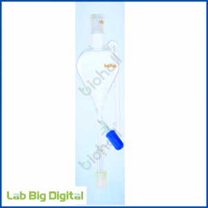 PRESSURE EQUALISING FUNNEL WITH PTFE STOPCOCK (PEAR SHAPED)
