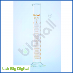 MEASURING CYLINDER WITH HAXAGONAL BASE, CLASS-A, INDIVIDUAL CERTIFIED