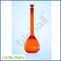 VOLUMETRIC FLASK, CLASS-B (AMBER GLASS)