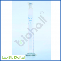 MIXING CYLINDER ROUND BASE WITH GLASS STOPPER (CLASS-B)