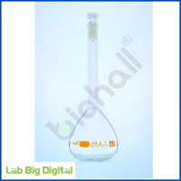 VOLUMETRIC FLASK WIDE NECK, INDIVIDUAL CERTIFIED (CLEAR GLASS)