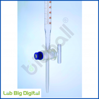 BURETTE WITH GLASS STOPCOCK, BATCH CERTIFIED, CLASS-AS