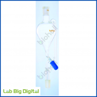 PRESSURE EQUALISING FUNNEL WITH PTFE NEEDLE (PEAR SHAPED)