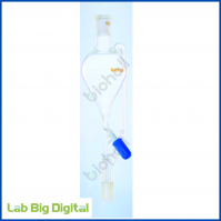 PRESSURE EQUALISING FUNNEL WITH PTFE STOPCOCK (PEAR SHAPED)