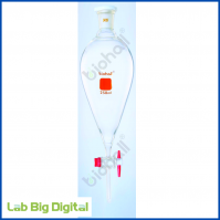 SEPARATING FUNNEL WITH SOLID GLASS STOPCOCK (SQUIBB SHAPE)